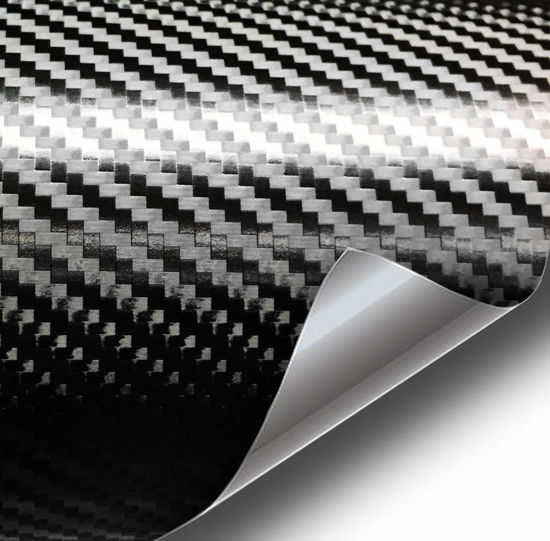 Picture of VViViD+ Premium Black Carbon Fiber Vinyl Wrap Film (1.49ft x 5ft)