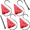 Picture of 4 Pcs Clarinet Swab Cloth Clarinet Cleaner Clarinet Cleaning Cloth Swab for Inside Tube Suitable Clarinet Piccolo Flute Sax Saxophone (Red)