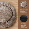 Picture of JOLLYVOGUE Dog Bed Cat Bed, Anti-Anxiety Small Dog Bed, Calming Donut Dog Bed for Puppy, Cozy Cat Bed, Fluffy Dog Beds for Small Dogs, Washable Round Puppy Bed for Indoor Pets (20"/Smoke Brown