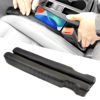 Picture of Wuzno Leather Car Seat Gap Filler, 2 Pack Universal Gap Stopper/Catcher to Fill The Gap Between Seat and Console Black Car Crevice Blocker Space Pad