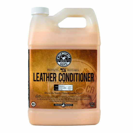 Picture of Chemical Guys SPI_401 Vintage Series Leather Conditioner Car Interiors, Furniture, Apparel, Sneakers, Boots, and More (Works on Natural, Synthetic, Pleather, Faux Leather and More), 128 fl oz (1 Gal)