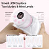 Picture of TSRETE Double Wearable Breast Pump, Electric Hands-Free Breast Pumps with 2 Modes, 9 Levels, LCD Display, Memory Function Rechargeable Milk Extractor-24mm Flange, Pink