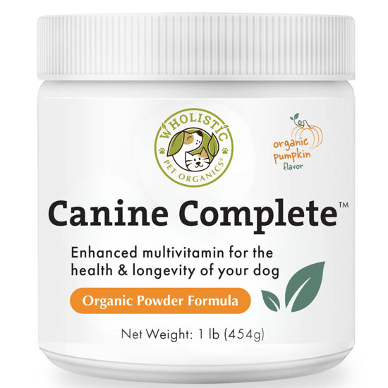 Picture of Wholistic Canine Complete with Organic Pumpkin for Dogs - 1 Lb - Dog Vitamins and Supplements with Pumpkin Powder for Digestion, Skin & Coat Health - Multivitamin for Dogs with Probiotics & Fiber