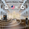 Picture of TONOR UHF Wireless Microphone System with Headset Mic/Lavalier Lapel Mic, Bodypack Transmitter, Rechargeable Receiver, 15 Channels 200ft Range 1/4" Output for Recording Live Performance PA Speaker