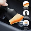 Picture of Ziciner Car Detailing Brush, Curved Soft Bristles Auto Removal Dust Collectors, Universal Vehicle Dashboard, Air Conditioner Vents etc Interior Cleaning Tool Accessories (Yellow)