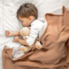 Picture of Lulu moon Muslin Baby Blanket - Cotton Quilt Blankets for Toddlers - Reversible Nursery Crib Blanket for Baby Boys and Girls 47"x47"(Caramel)