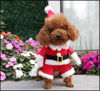 Picture of NACOCO Pet Christmas Costumes Dog Suit with Cap Santa Claus Suit Dog Hoodies Cat Xmas Costumes (Red, M)