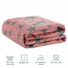 Picture of NTBAY 3 Layer Toddler Blanket, Muslin Cotton Jacquard Bed Blankets, Lightweight Thermal Baby Blanket, Super Soft and Warm Crib Blanket for All Seasons, Decoration Gift, 30"x40", Red and Black Star