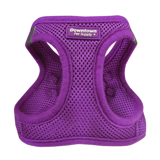 Picture of Downtown Pet Supply Step in Harness for Small Dogs No Pull, X-Small, Purple - Adjustable Buckle Strap Harness with Padded Mesh Fabric and Reflective Trim