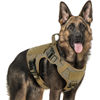 Picture of rabbitgoo Tactical Dog Harness for Large Dogs, Heavy Duty Dog Harness with Handle, No-Pull Service Dog Vest Large Breed, Adjustable Military Dog Vest Harness for Training Hunting Walking, Brown, XL