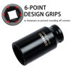 Picture of ZOYAKKI 1/2" Drive x 30 mm Deep 6 PT Impact Socket, CR-MO, 1/2-inch Drive 6 Point Axle Nut Socket for Easy Removal of Axle Shaft Nuts (30MM)