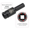 Picture of ZOYAKKI 1/2" Drive x 8 mm Deep 6 PT Impact Socket, CR-MO, 1/2-inch Drive 6 Point Axle Nut Socket for Easy Removal of Axle Shaft Nuts (8MM)