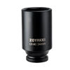 Picture of ZOYAKKI 1/2" Drive x 34 mm Deep 6 PT Impact Socket, CR-MO, 1/2-inch Drive 6 Point Axle Nut Socket for Easy Removal of Axle Shaft Nuts (34MM)