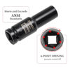 Picture of ZOYAKKI 1/2" Drive x 12 mm Deep 6 PT Impact Socket, CR-MO, 1/2-inch Drive 6 Point Axle Nut Socket for Easy Removal of Axle Shaft Nuts (12MM)