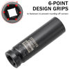Picture of ZOYAKKI 1/2" Drive x 16 mm Deep 6 PT Impact Socket, CR-MO, 1/2-inch Drive 6 Point Axle Nut Socket for Easy Removal of Axle Shaft Nuts (16MM)