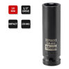 Picture of ZOYAKKI 1/2" Drive x 16 mm Deep 6 PT Impact Socket, CR-MO, 1/2-inch Drive 6 Point Axle Nut Socket for Easy Removal of Axle Shaft Nuts (16MM)