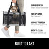Picture of Gorilla Grip Airline Travel Cat Carrier Bag Up to 15 Lbs, Breathable Mesh Collapsible Pet Carriers for Small, Medium Cats, Small Dogs, Puppies, Portable Kennel with Soft Washable Waterproof Pad Gray
