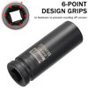 Picture of ZOYAKKI 1/2" Drive x 18 mm Deep 6 PT Impact Socket, CR-MO, 1/2-inch Drive 6 Point Axle Nut Socket for Easy Removal of Axle Shaft Nuts (18MM)