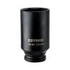 Picture of ZOYAKKI 1/2" Drive x 33 mm Deep 6 PT Impact Socket, CR-MO, 1/2-inch Drive 6 Point Axle Nut Socket for Easy Removal of Axle Shaft Nuts (33MM)