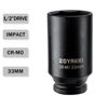 Picture of ZOYAKKI 1/2" Drive x 33 mm Deep 6 PT Impact Socket, CR-MO, 1/2-inch Drive 6 Point Axle Nut Socket for Easy Removal of Axle Shaft Nuts (33MM)