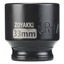 Picture of ZOYAKKI Shallow Impact Socket, SAE, 1/2 Inch Drive, 6 Point, Metric x 33 mm