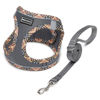Picture of Mercano Soft Mesh Dog Harness and Leash Set, No-Chock Step-in Reflective Breathable Lightweight Easy Walk Escape Proof Vest Harnesses with Safety Buckle for Small Medium Dogs, Cats (Grey, XL)