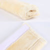 Picture of Amooca Soft Faux Fur Universal Fit Seatbelt Cover Car Truck SUV Airplane Seat Belt Shoulder Pad for Carmera Backpack Straps Neck Cushion Protector Extra Long 19.7in Beige