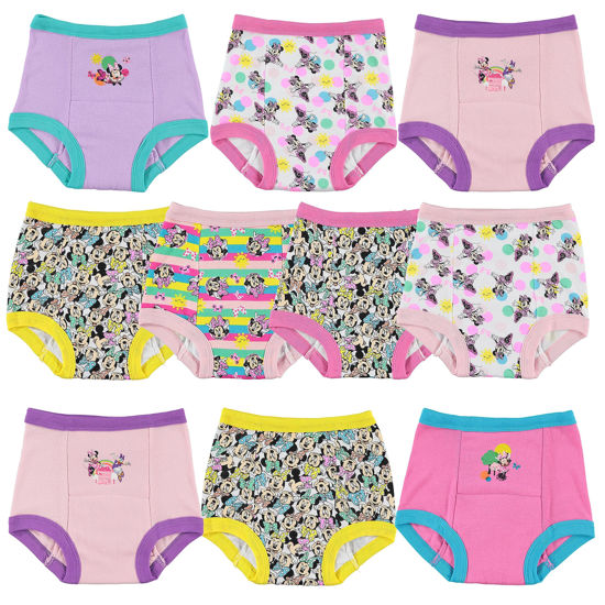 Picture of Disney Girls' Minnie Mouse Potty Training Pants 3, 7, 10-PK in Sizes 18M, 2T, 3T & 4T, MinnieTraining10pk