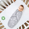 Picture of Biloban Baby Swaddles 0-3 Months for Boy Girls, Baby Swaddle, Newborn Swaddle, Cotton Swaddle Blanket, Newborn Essentials, Lovely Grey Print, 4 Pack
