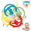 Picture of Orzbow Rattle & Sensory Teething Toys for Baby, Montessori Teethers Toys for Babies 3-12 Months, Infant Teething Relief Chew Toys, Stimulating Little Minds & Hands with Educational Toys for Toddlers