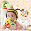 Picture of Orzbow Rattle & Sensory Teething Toys for Baby, Montessori Teethers Toys for Babies 3-12 Months, Infant Teething Relief Chew Toys, Stimulating Little Minds & Hands with Educational Toys for Toddlers