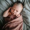 Picture of mushie Muslin Baby Swaddle Blanket | 100% Organic Cotton (Cedar)