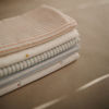 Picture of mushie Muslin Baby Swaddle Blanket | 100% Organic Cotton (Natural Stripe)