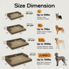 Picture of Large Dog Bed Orthopedic Washable: Extra Brown XL XLarge Big Dog Bed with Washable Bolster & Memory Foam Couch Sofa - Waterproof with Removable Cover