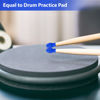 Picture of 4 Pieces Drum Mute Drum Dampener Silicone Drumstick Silent Practice Tips Percussion Accessory Mute Replacement Musical Instruments Accessory (Blue,Grid)