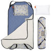 Picture of Urban Infant Tot Cot Kids Nap Mat - Toddler Preschool Daycare Bedding Cover with Blanket and Pillow - Honeycomb