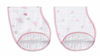Picture of aden + anais Burpy Bib, 100% Cotton Muslin, Soft Absorbent 4 Layers, Multi-Use Burp Cloth and Bib, 22.5" X 11", 2 Pack, Heartbreaker