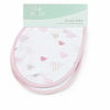 Picture of aden + anais Burpy Bib, 100% Cotton Muslin, Soft Absorbent 4 Layers, Multi-Use Burp Cloth and Bib, 22.5" X 11", 2 Pack, Heartbreaker