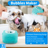 Picture of Comotech 3PCS Dog Bath Brush | Dog Shampoo Brush | Dog Scrubber for Bath | Dog/Grooming/Washing Brush Scrubber with Adjustable Ring Handle for Short & Long Haired Dogs/Cats (Blue Blue White)