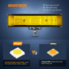 Picture of Nilight Side Shooter Amber LED Light Bar/Pods 2PCS 6.5 Inch 60W Flood Spot Beam Combo Fog/Driving Light Work Light for Truck ATV UTV Boat