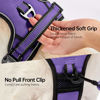 Picture of NESTROAD No Pull Dog Harness,Adjustable Oxford Dog Vest Harness with Leash,Reflective No-Choke Pet Harness with Easy Control Soft Handle for Large Dogs(Large,Purple)