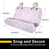 Picture of LoyaGour Back Seat Cover for Car Trucks Van SUV Jeep,Waterproof Rear Bench Towel Seat Covers for Dogs and Kids,Automotive Backseat Protector (Pink Marbling)