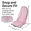 Picture of LoyaGour Car Seat Cover Protector Front Seats,for Gym Workout,Running,Swimming,Beach and Hiking,Waterproof Sweat Towel Bucket Seat Covers for Trucks SUV Jeep (Pink Marbling, 1Pcs)