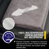 Picture of LoyaGour Back Seat Cover for Car Trucks Van SUV Jeep,Waterproof Rear Bench Towel Seat Covers for Dogs and Kids,Automotive Backseat Protector (Grey)