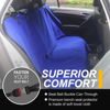 Picture of LoyaGour Back Seat Cover for Car Trucks Van SUV Jeep,Waterproof Rear Bench Towel Seat Covers for Dogs and Kids,Automotive Backseat Protector (Blue)