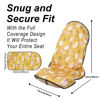 Picture of LoyaGour Car Seat Cover Protector Front Seats,for Gym Workout,Running,Swimming,Beach and Hiking,Waterproof Sweat Towel Bucket Seat Covers for Trucks SUV Jeep (Chamomile and Yellow, 1Pcs)