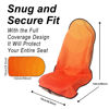 Picture of LoyaGour Car Seat Cover Protector Front Seats,for Gym Workout,Running,Swimming,Beach and Hiking,Waterproof Sweat Towel Bucket Seat Covers for Trucks SUV Jeep (Orange, 2Pcs)