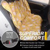 Picture of LoyaGour Back Seat Cover for Car Trucks Van SUV Jeep,Waterproof Rear Bench Towel Seat Covers for Dogs and Kids,Automotive Backseat Protector (Chamomile and Yellow)