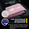 Picture of LoyaGour Back Seat Cover for Car Trucks Van SUV Jeep,Waterproof Rear Bench Towel Seat Covers for Dogs and Kids,Automotive Backseat Protector (Pink)