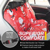 Picture of LoyaGour Back Seat Cover for Car Trucks Van SUV Jeep,Waterproof Rear Bench Towel Seat Covers for Dogs and Kids,Automotive Backseat Protector (Santa Claus)